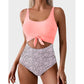 👙LAST DAY SALE 50% OFF!!💃Women's Tummy Control Slimming Cutout Tie Knot One Piece Swimsuit