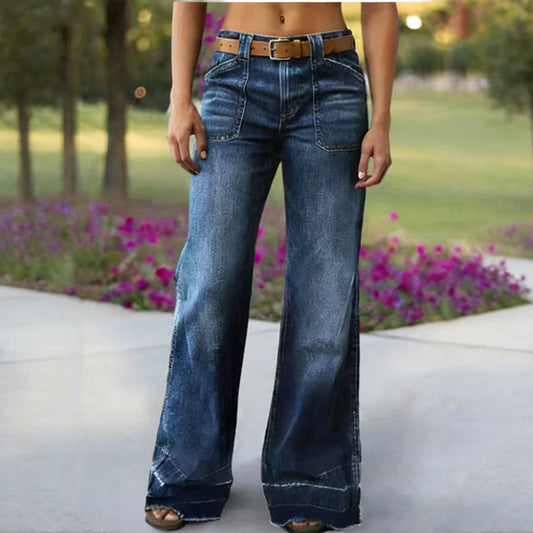 📢📢50%  OFF !! ⏰Women's Retro Flare Jeans with Pockets