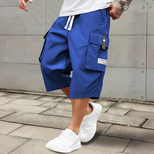 ✨2026 Hot Sale✨Men's Casual Drawstring Capri Cargo Pants