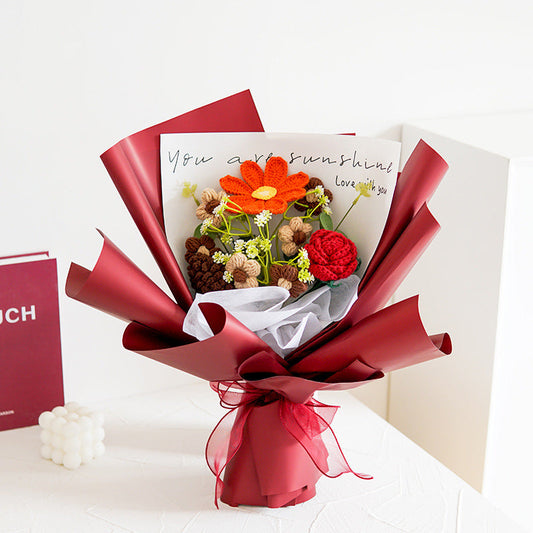 🌸✨Mother's Day Special Offer 50% OFF🔥Handmade Delicate Crochet Flower Bouquet 2