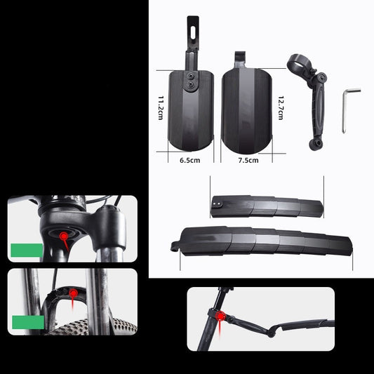 🚲 50% OFF NOW! 🌧️ Retractable & Adjustable Bicycle Mudguard Set – Universal Fit, Sturdy & Splash-Proof 💨