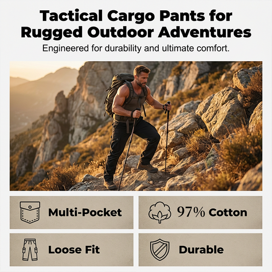 🔥 Hot Sale 50% OFF 🔥Men's Cotton Cargo Tactical Pants