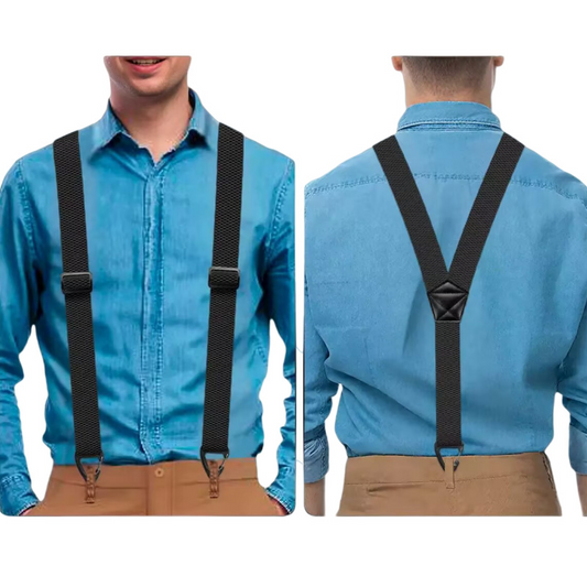👔 50% OFF NOW! 🔗 Men's Suspenders with X-Back & Clip Fasteners – Sturdy Clips, Wide Straps & Adjustable 👖