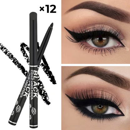 🔥2026 Hot Sale 50% OFF✨12-Pack Waterproof Retractable Eyeliner Pencil