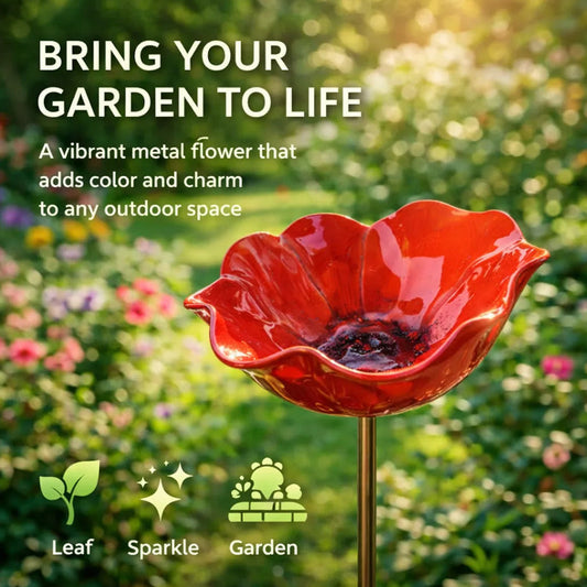 🔥HOT SALE 50% OFF🎁  Handmade Metal Flower Garden Stake