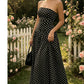 🔥New Hot Selling✨ Women's Polka Dot Strapless Dress - Elegant Vacation Essential! ✨
