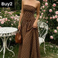 🔥New Hot Selling✨ Women's Polka Dot Strapless Dress - Elegant Vacation Essential! ✨