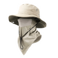 🧢 50% OFF NOW ! ⚡ Breathable Fisherman Hat with Detachable Face Mask – Sun Protection, Ventilated & Removable Mask Design ☀️