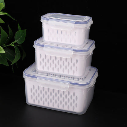 ⏳Time-Limited Special⏰3-Pack Berry Keeper for Fridge | Fruit Containers with Drain Tray | Keeps Produce Dry & Fresh Longer