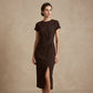 👗 LIMITED-TIME 50% OFF! ✨ Twist-Front Slit Dress – Waist-Cinching, Elegant, Flowing Silhouette 💃