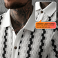 🔥HOT SALE 50% OFF🎁 Men's Short Sleeve Retro Geometric Knit Shirt