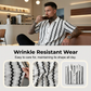 🔥HOT SALE 50% OFF🎁 Men's Short Sleeve Retro Geometric Knit Shirt