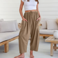 🌞Summer Hot Sale-70% Off!!🌿 Women Comfort Lightweight Linen Wide Leg Cargo Pants
