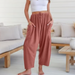🌞Summer Hot Sale-70% Off!!🌿 Women Comfort Lightweight Linen Wide Leg Cargo Pants