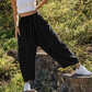 🌞Summer Hot Sale-70% Off!!🌿 Women Comfort Lightweight Linen Wide Leg Cargo Pants