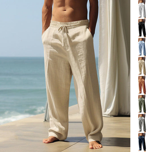 🌞Summer Hot Sale 60% Off!!🌿 🩳Men's Casual Drawstring Pants with Pockets🩳