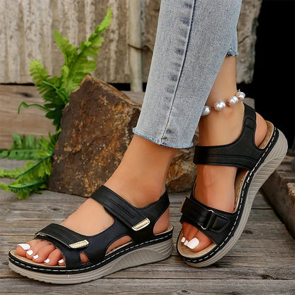 Women's Fashion Cutout Platform Wedge Sandals