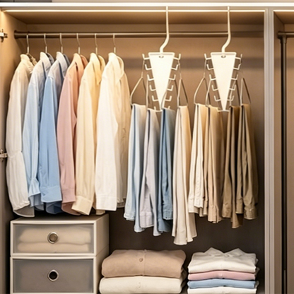 ⏳ Last Day Special Price £9.99 ! 🏠 Buy 2 Get 1 Free – Triangle Closet Organizer for Clothes, Accessories & More 💖