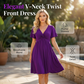 ⏳Time-Limited Special⏰Elegant V-Neck Twist Front Dress with Pockets – Flattering ruched waist, breathable & flowy – perfect for work, weddings or date nights – chic and functional 💃