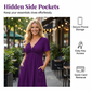 ⏳Time-Limited Special⏰Elegant V-Neck Twist Front Dress with Pockets – Flattering ruched waist, breathable & flowy – perfect for work, weddings or date nights – chic and functional 💃