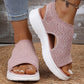 👡50% OFF NOW ! 💐 Women's Breathable Knit Platform Sandals – Air-permeable knit upper, cushioned sole & lightweight comfy summer footwear ✨ 2
