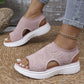 👡50% OFF NOW ! 💐 Women's Breathable Knit Platform Sandals – Air-permeable knit upper, cushioned sole & lightweight comfy summer footwear ✨ 2
