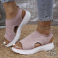 👡50% OFF NOW ! 💐 Women's Breathable Knit Platform Sandals – Air-permeable knit upper, cushioned sole & lightweight comfy summer footwear ✨ 2