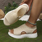 👡50% OFF NOW ! 💐 Women's Breathable Knit Platform Sandals – Air-permeable knit upper, cushioned sole & lightweight comfy summer footwear ✨ 2