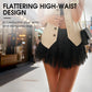 🎁New Arrival 55% OFF💥Chic Pleated Lace Trim Mini Skirt