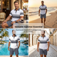 👕🌞Summer Hot Sale-50% OFF!💥Men's Two-Piece Shirt and Shorts Set – Digital Print, Athletic Fit, Wrinkle Resistant ✨