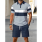 👕🌞Summer Hot Sale-50% OFF!💥Men's Two-Piece Shirt and Shorts Set – Digital Print, Athletic Fit, Wrinkle Resistant ✨