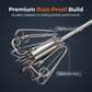 🔥HOT SALE 50% OFF!!🔥Stainless Steel Hand Egg Beater 🥚✨ | Effortless Whisking – No Batter Splatter, Dishwasher Safe & Built to Last 🇬🇧🔧