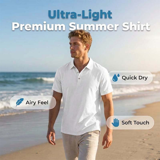 🌞Summer New Hot Selling 50% OFF🎁Men's Linen Casual Breathable Short Sleeve Collared Shirt