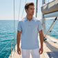 🌞Summer New Hot Selling 50% OFF🎁Men's Linen Casual Breathable Short Sleeve Collared Shirt