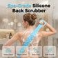 🛀 Boost bathing happiness! Skin becomes smooth and glowing! Dual-Sided Silicone Back Scrubber
