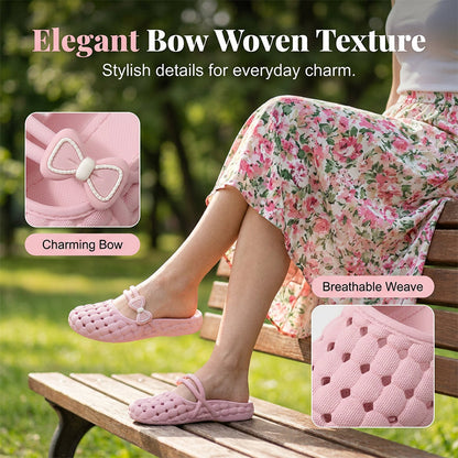 🩴Summer Sale Special Price:£9.99!!!⏰Women's Closed-Toe Breathable Mules — Lightweight Slip-On Sandals | Padded Memory Foam
