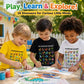 🔥🦖Summer Hot Sale - ONLY ￡8.99!!✨🎁Kids Dinosaur Alphabet Graphic T-Shirt