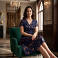 💃2026 Hot Sale 70% OFF🌿⏳Women's V-Neck Floral Print Dress with Twist Waist 2