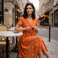 💃2026 Hot Sale 70% OFF🌿⏳Women's V-Neck Floral Print Dress with Twist Waist 2
