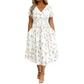💃2026 Hot Sale 70% OFF🌿⏳Women's V-Neck Floral Print Dress with Twist Waist 2