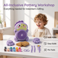 🌞New Hot Selling 50% OFF🎁🏺🪐Kids Electric Pottery Wheel Kit with Foot Pedal, Clay & Paints