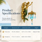 ⏳LAST DAY SALE ONLY ￡19.98!!🌊Antique Gold Coastal Mermaid Wall Light 🧜‍♀️✨  Hand-Painted Vintage Sconce for Indoors & Covered Outdoor Spaces 🏡🌊