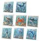 ❄️Surprise Price: ￡7.99 Today!!🐚3D Ocean Pearl Art DIY Kit – Glossy Painting Set with Sea Life, Pearls and Relief Texture
