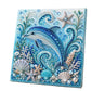 ❄️Surprise Price: ￡7.99 Today!!🐚3D Ocean Pearl Art DIY Kit – Glossy Painting Set with Sea Life, Pearls and Relief Texture
