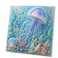 ❄️Surprise Price: ￡7.99 Today!!🐚3D Ocean Pearl Art DIY Kit – Glossy Painting Set with Sea Life, Pearls and Relief Texture