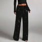 🛍️🔥Last Day Special Price!!👖Women's Elastic Waist Straight-Leg Pants