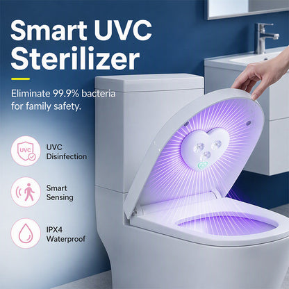 🎁💥LAST DAY SPECIAL PRICE!-￡7.99!!🌸Smart UVC Toilet Sterilizer Light