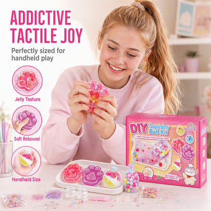 🐱 50% OFF NOW! 🧊 DIY Fried Ice Squishy Toy Kit – Cat claw design, squishy fun & creative – Perfect for sensory play & stress relief for kids ✨ 2