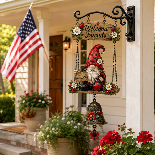 🎁🔥Last day sale 50% OFF🔥🧙‍♂️Gnome Welcome Doorbell Outdoor Decor