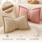 🔥HOT SALE 50% OFF🎁🎀Soft Chenille Bow-Shaped Throw Pillow